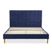 Levede Bed Frame Queen Size Mattress Blue-2006733223769542657