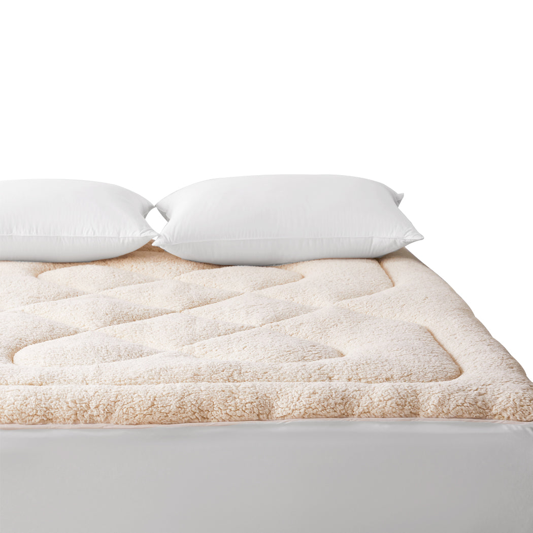 DreamZ Mattress Topper 100% Wool Underlay King-2018816830092742657
