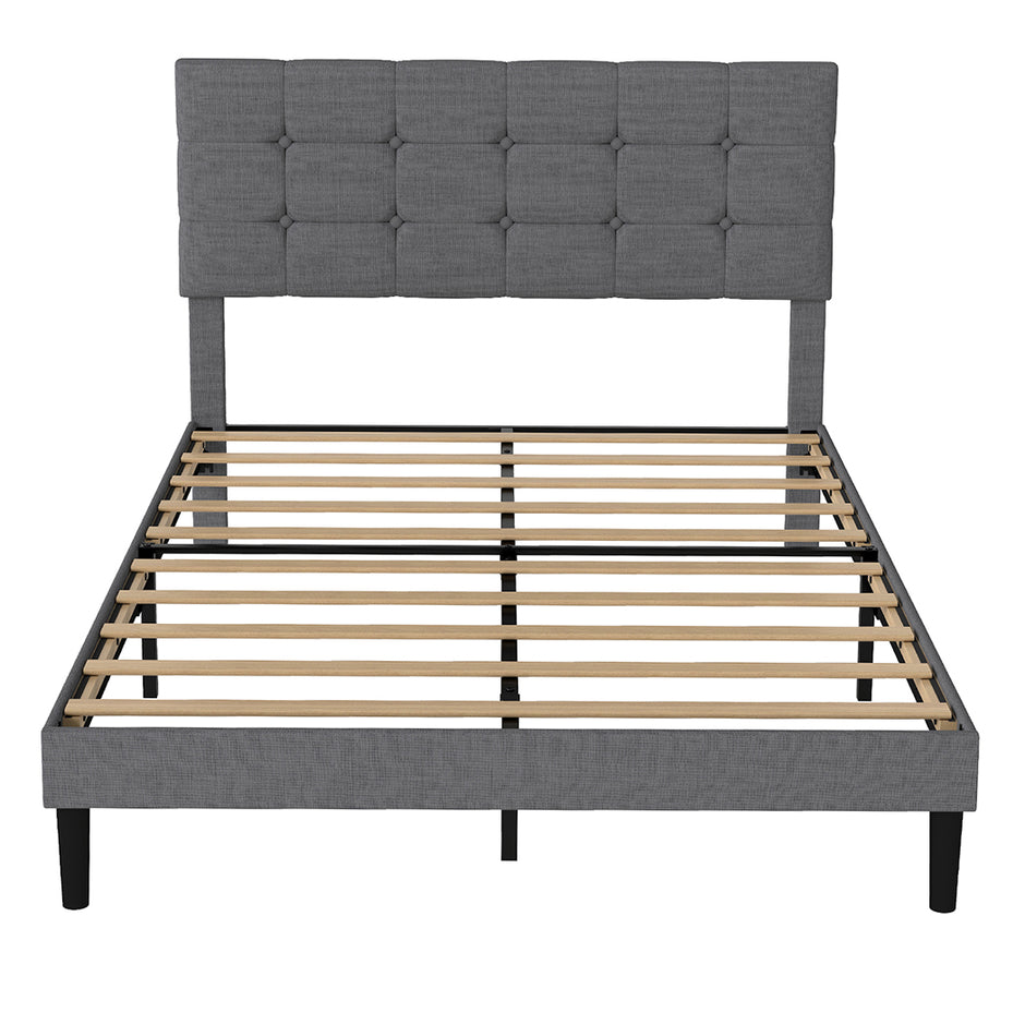 Levede Bed Frame Upholstered Platform Mattress Base Double-2011971105811730433