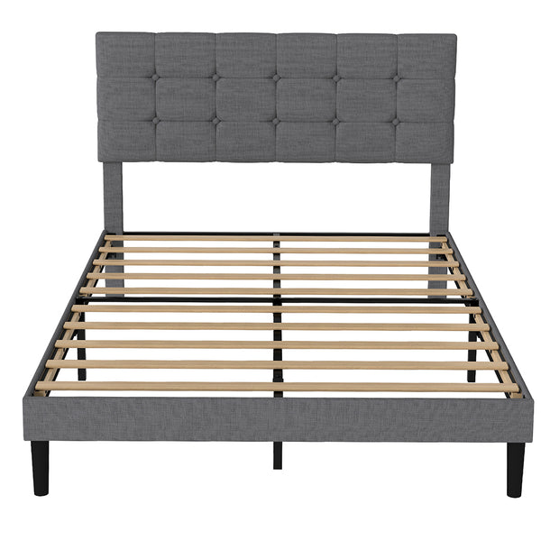 Levede Bed Frame Upholstered Platform Mattress Base Double-2011971105811730433