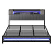 Levede King Bed Frame with Storage Headboard RGB LED-2011971105136447489
