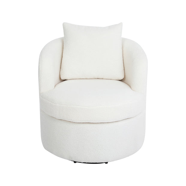 Levede Fleece Swivel Chair-2018816926616260609