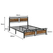 Levede Metal Bed Frame Queen Mattress-2006733223400443906