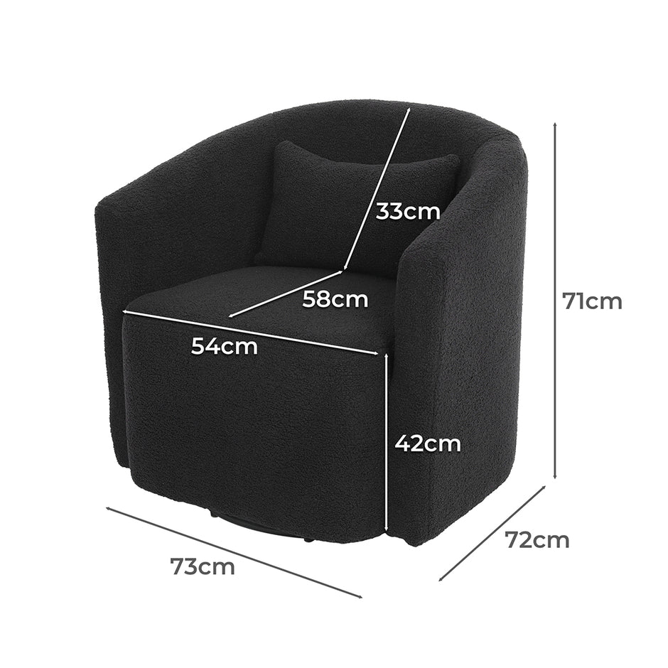 Levede Fleece Rocking Chair-2018816921633427458