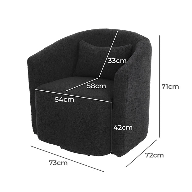 Levede Fleece Rocking Chair-2018816921633427458