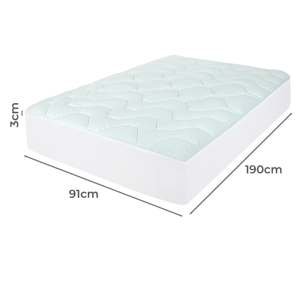 Dreamz Mattress Topper Pillowtop Cover Protector Single-2006733413800873986