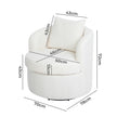 Levede Fleece Swivel Chair-2018816926616260610