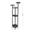 Levede Plant Stand Outdoor Indoor Flower Black Large-2018816769917063170