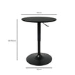 Levede Bar Table Swivel Gas Lift Counter Black-2018816854079967234