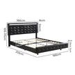 Levede  Floating Bed Frame Queen with Headboard LED Lights Mattress Base-2018816893917466626