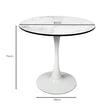 Levede Dining Table Kitchen 4 Person White-2006733275149766658