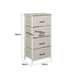 Levede Storage Cabinet Tower Chest Beige-2006733262801735682