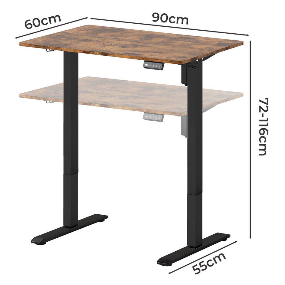 Levede Electric Standing Desk Height Adjustable 90cm-2006733412022489090