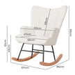Levede Fleece Rocking Chair-2018816903203655682