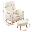 Levede Rocking Chair Ottoman Footrest With Side Pocket-2006732687271923714