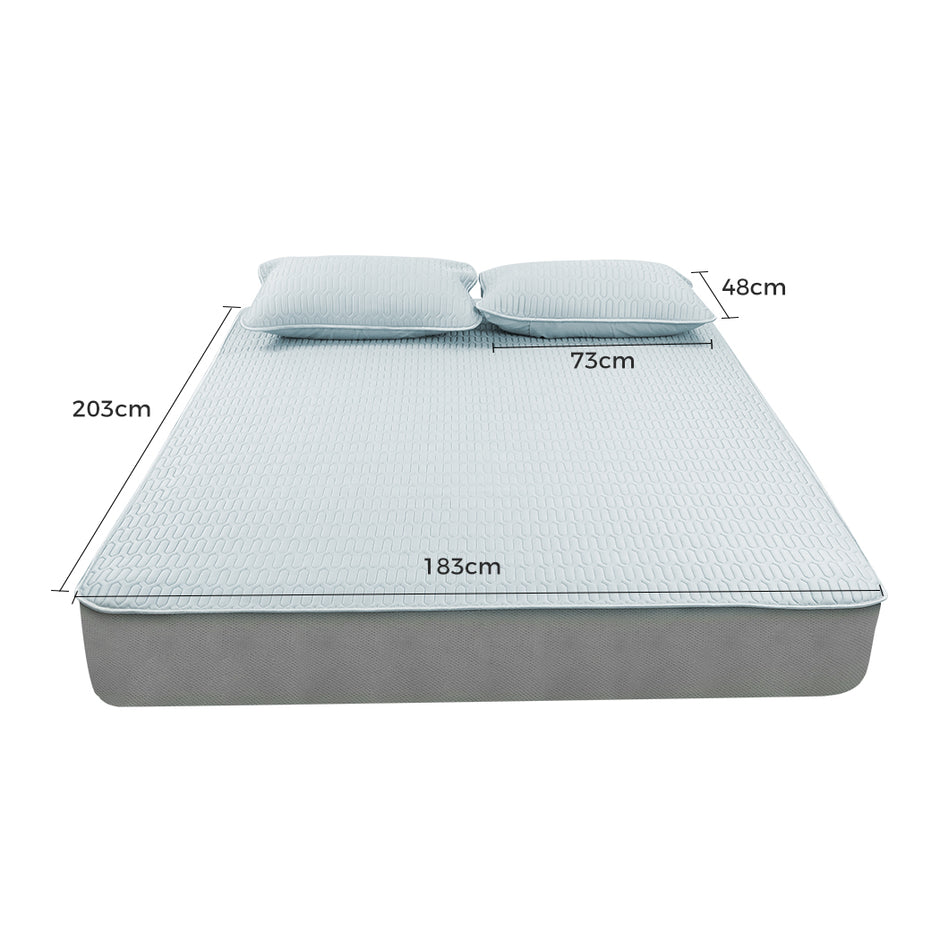 DreamZ Latex Cooling Bed Sheet Set Fitted 3PCS King-2006733219352940546
