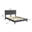Levede Bed Frame Queen Size Mattress Grey-2006733224449019906
