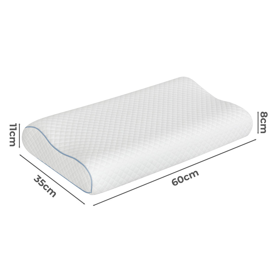 Dreamz Memory Pillow Supprt Shoulder FoamWhite Pillowcase-2006732704602787842