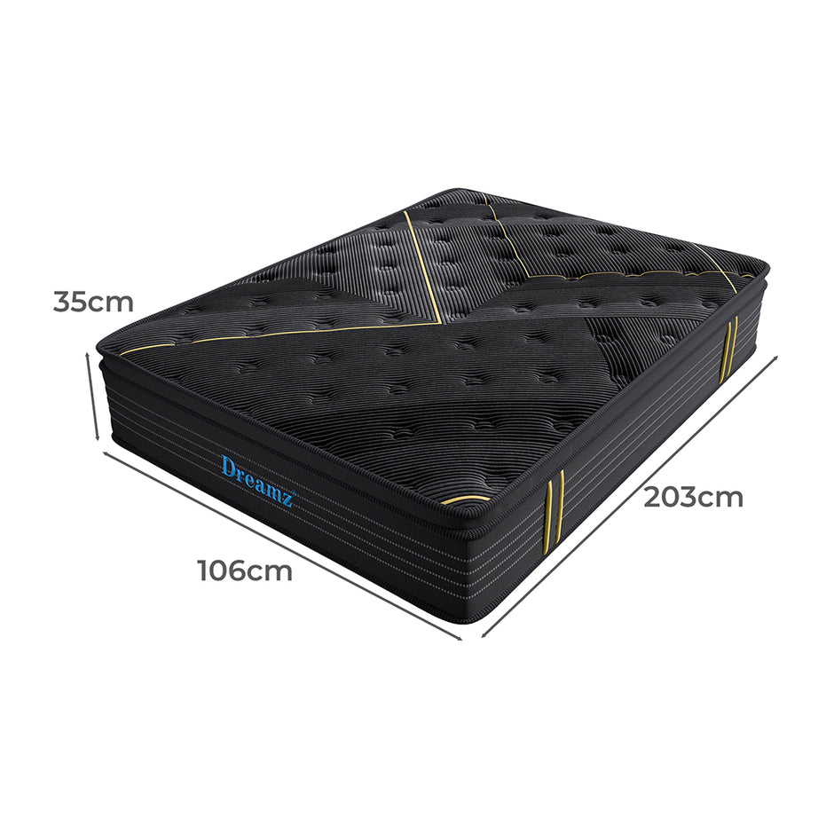 Dreamz Spring Mattress Bamboo Euro Top King Single-2006733093813227522