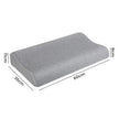 Dreamz Memory Foam Pillow Pillowcase Supprt Grey Rebound-2006732704422432770