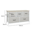 Levede Storage Cabinet Tower Chest Beige-2006733261870600194
