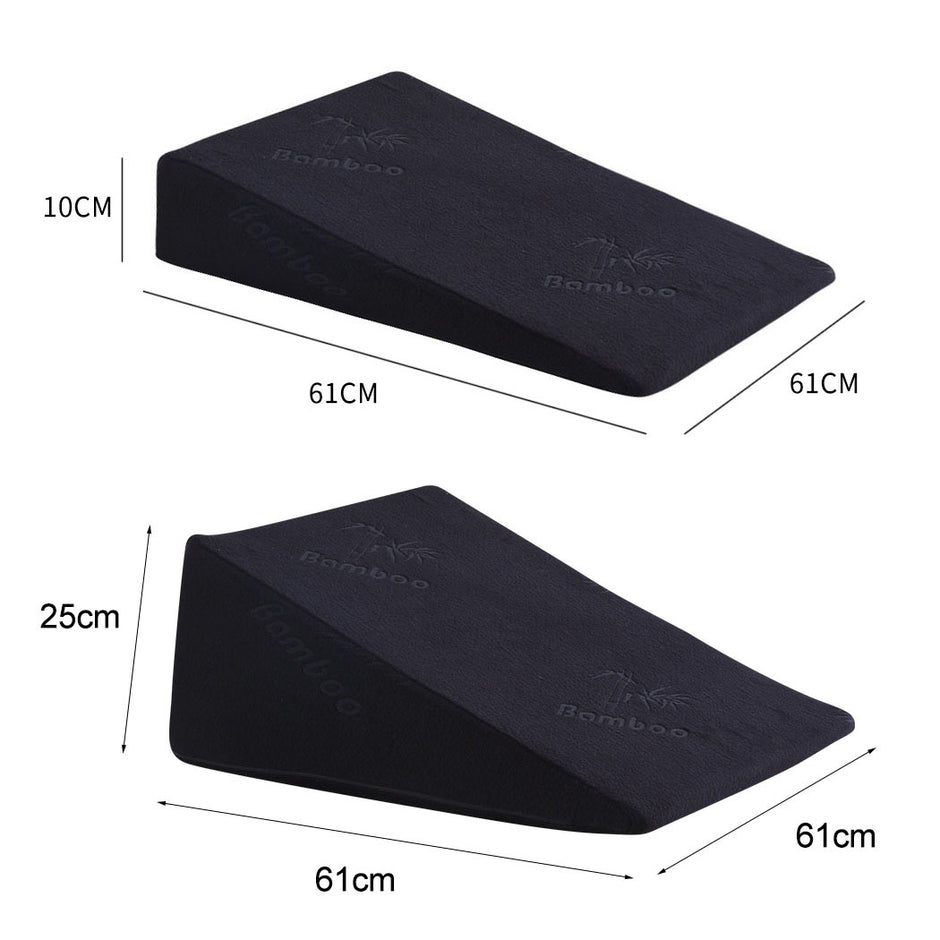Cool Gel Memory Foam Bed Wedge Pillow With Cover-2006732867295645698