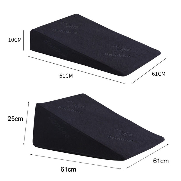 Cool Gel Memory Foam Bed Wedge Pillow With Cover-2006732867295645698
