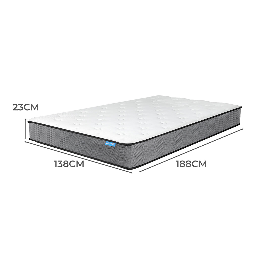 Dreamz Spring Mattress Pocket Bed Top Double-2006733091544109058