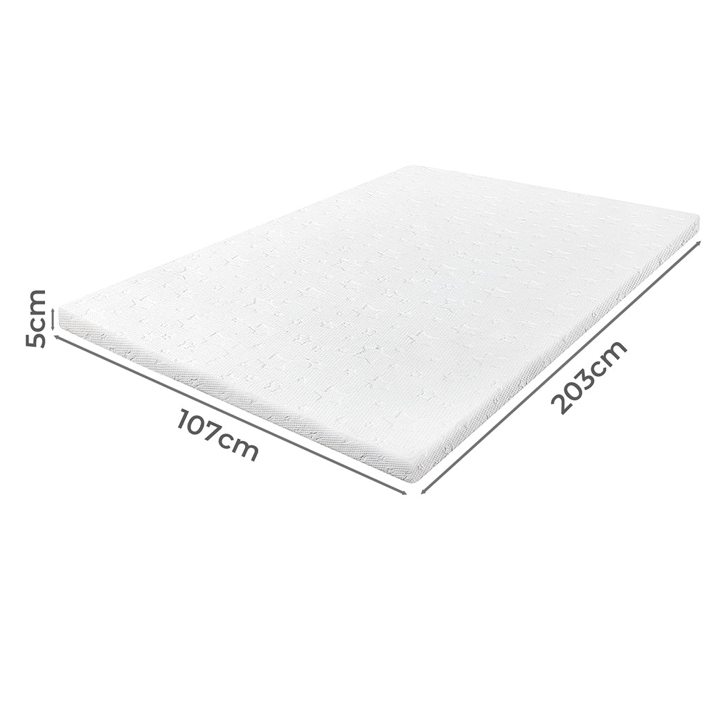 Dreamz Memory Foam Mattress Topper King Single 5cm-2017004948021186562