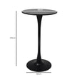 Levede 2x Round Bar Table Pub Tables Black-2018816908509450242