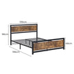 Levede Metal Bed Frame Mattress Base Double-2006733225120108546