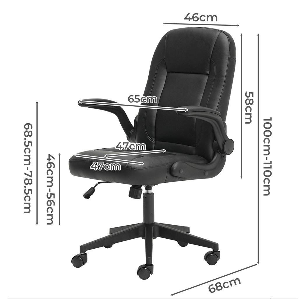 Levede Executive Office Chair Work PU Leather Seat-2018816846551191554