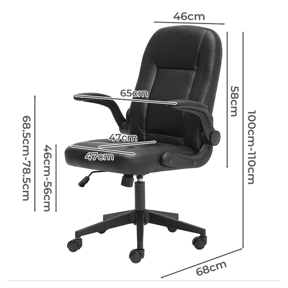 Levede Executive Office Chair Work PU Leather Seat-2018816846551191554