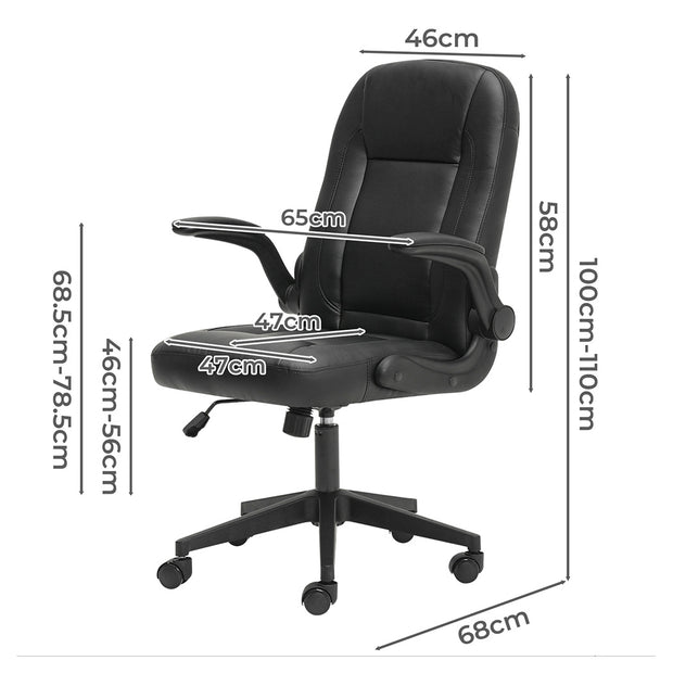 Levede Executive Office Chair Work PU Leather Seat-2018816846551191554