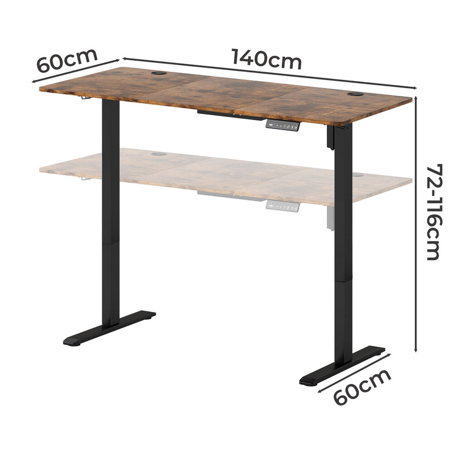 Levede Electric Standing Desk Height Adjustable 140cm-2006733411502395394