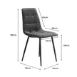 Levede 4x Dining Chairs Kitchen Velvet Grey-2006733264500428802