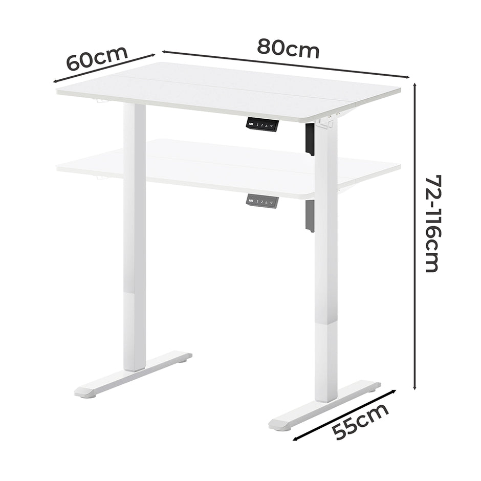 Levede Electric Standing Desk Height Adjustable 80cm-2006733411863105538