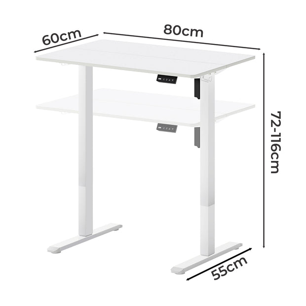 Levede Electric Standing Desk Height Adjustable 80cm-2006733411863105538