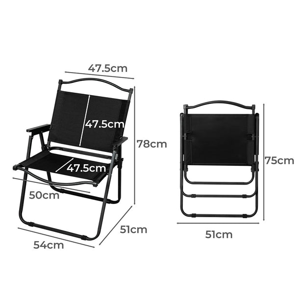 Levede 4PCS Camping Chair Folding Portable-2018816872585236482