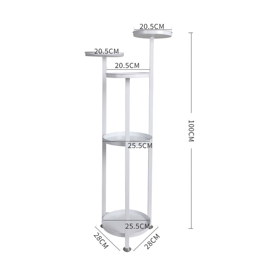Levede Plant Stand Outdoor Indoor Flower White Medium-2006732929799163906