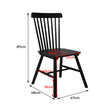 Levede 6x Dining Chairs Kitchen Winsor Black-2006732719299629058