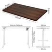 Levede Motorised Standing Desk Adjustable 140cm Walnut 1000x 1MM-2018816933339729922