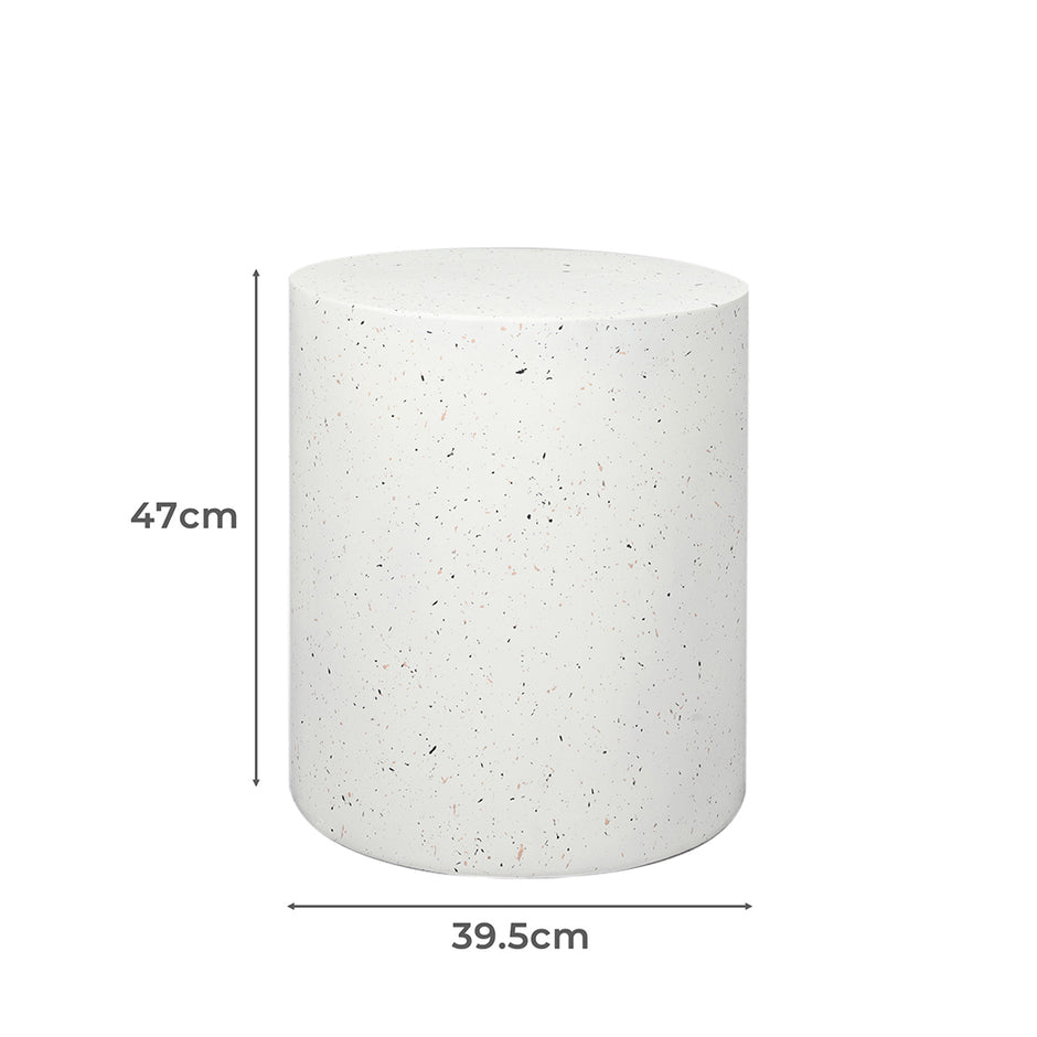 Levede Side Table Terrazzo Round End-2006733275976044546