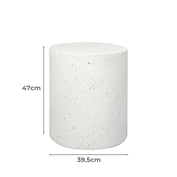 Levede Side Table Terrazzo Round End-2006733275976044546