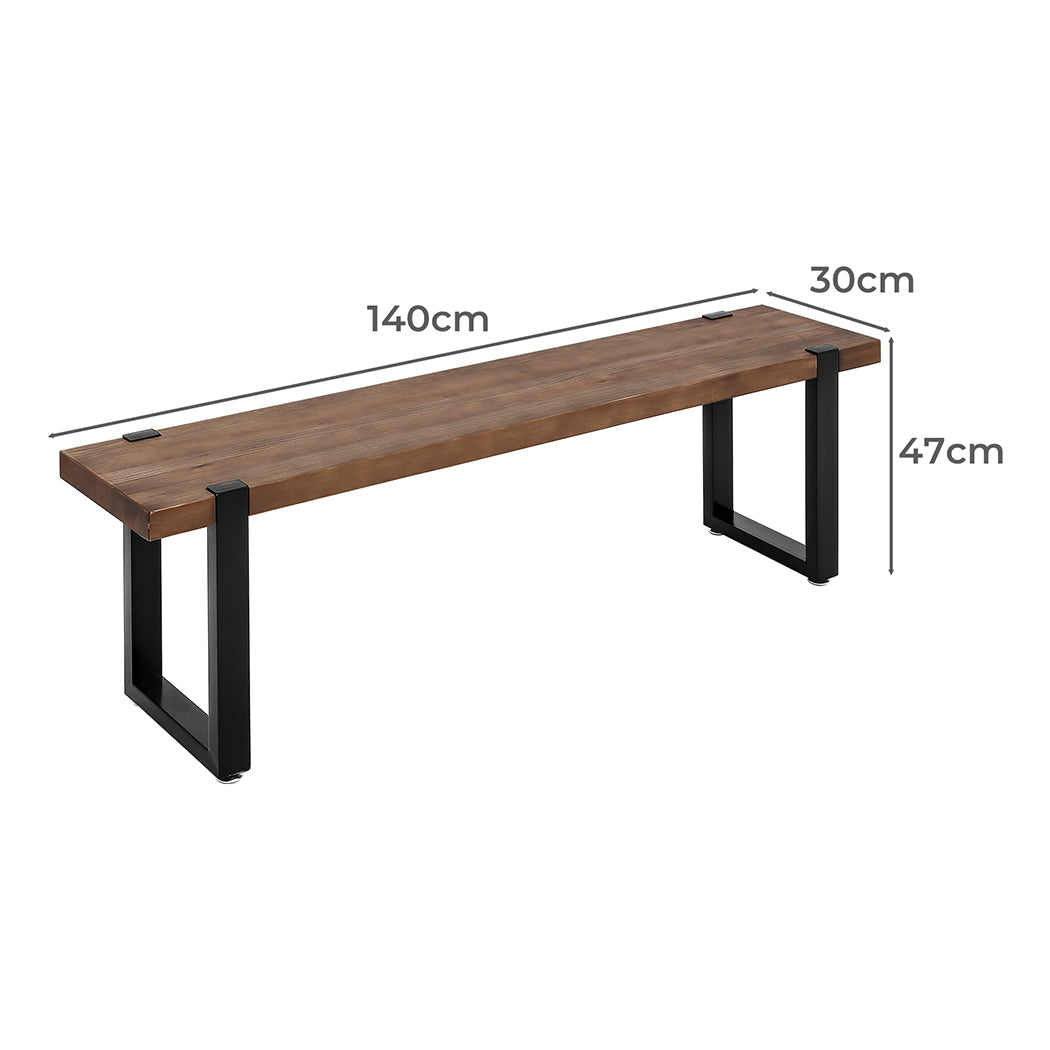 Levede 2x Dining Bench Chairs Wooden 140cm-2006733261165957122