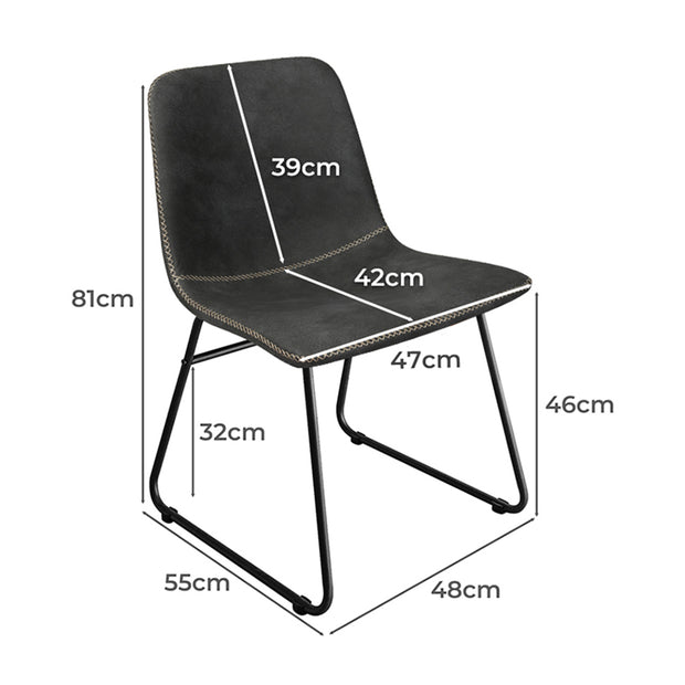 Levede 6x Dining Chairs Kitchen Table-2006732732603961346