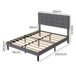Levede Bed Frame Upholstered Platform Mattress Base Queen-2011971105987891202