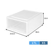 Large Storage Box Stackable Containers M 5PK Medium-2006733024472993794