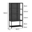 Stacked Glass Display Cabinet Collections Storage-2018816909776130050