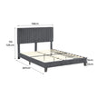 Levede Bed Frame Queen Size Mattress Grey-2018816929078317058